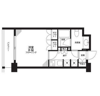 東京都新宿区新小川町 賃貸マンション 1K