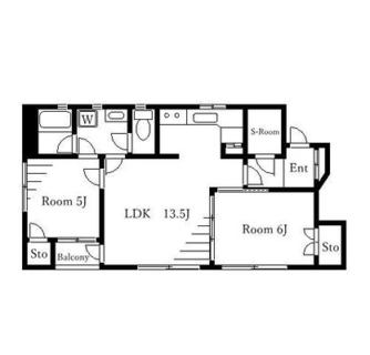 東京都新宿区東榎町 賃貸マンション 2LDK